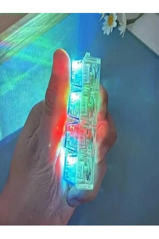 Işıklı Klavye-click Sesli Stres Giderici Anahtarlık Çok Renkli