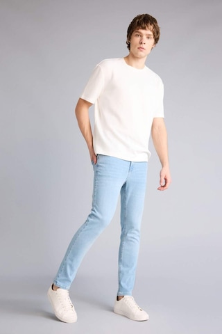 Defacto Carlo Skinny Fit Ekstra Dar Kalıp Normal Bel Ekstra Dar Paça Jean Pantolon D0025AX26SP Mavi