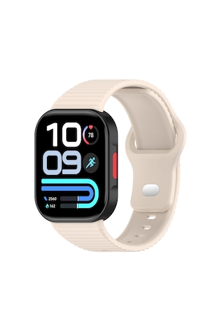 Redmi Watch 6 Silikon Kordon Tırtıklı Suya Dayanıklı Tasarım Starlight