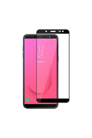 Helt Samsung Galaxy J800 J8 Uyumlu Ön Koruma Nano Ekran Koruyucu - Siyah