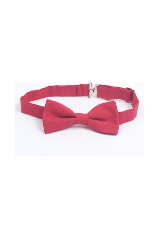Minipomes Unisex Standart Boy Çocuk Papyonu Mat Kırmızı