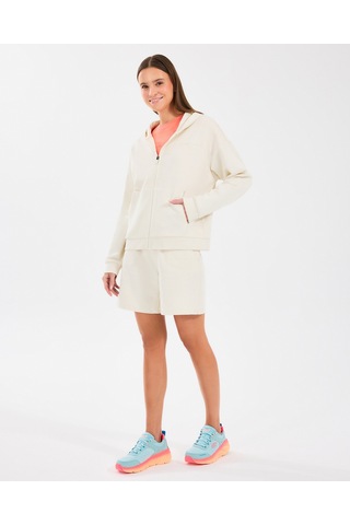 Skechers W Essential Full Zip Sweatshirt Kadın Offwhite Sweatshirt S242117-102 Beyaz