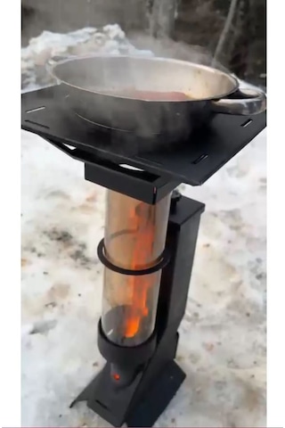 Portatif Mini Cam Pelet Soba Kamp,balkon,teras Tipi Yüksek Kalite