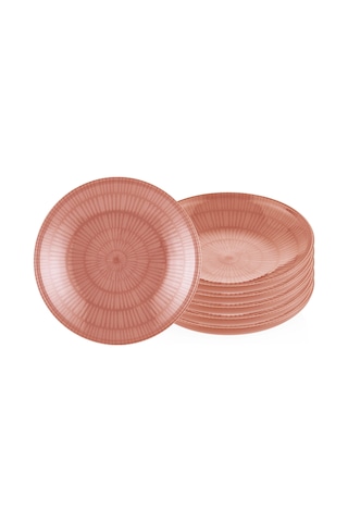 The Mia Noon Yemek Tabağı 6lı Somon 20 Cm
