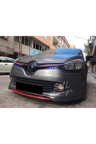 Renault Clio 4 Makyajsız Ön Ek 2 Parça Plastik Ön Karlık
