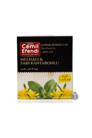 Cemil Efendi Melisa Sarı Kantaron Karışık Bitki Çayı 60'lı Süzen Poşet