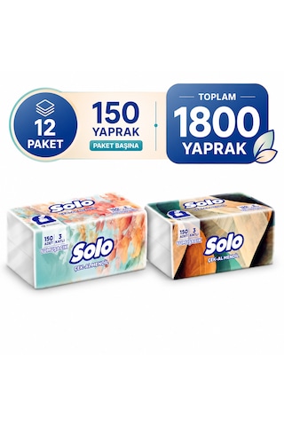 Solo Çek-Al Mendil 12 x 150'li