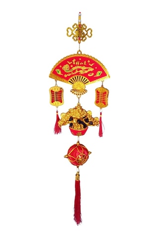 Feng Shui Yelpaze Hayat Ağacı Şans Ve Bereket Askılık 80 Cm