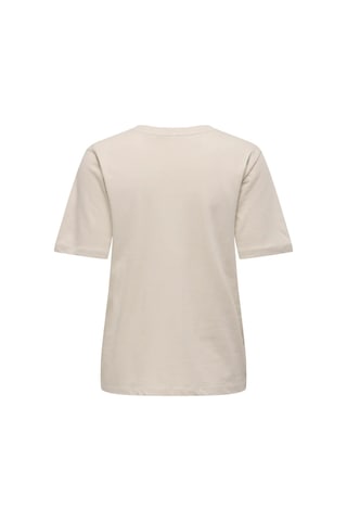 Only Onlhappy S/s Emb Top Jrs Kadın T-shirt 15370117 Bej