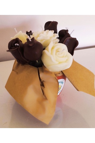 %100 Doğal Soya Wax Dekoratif Saksıda Karışık Mum, Çiçek Mum,saksı,saksı Mum,gül Mum,buket Mum