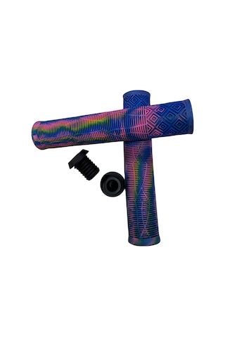 17 Cm Mtb Bmx Freeride Elcik Silikon Bisiklet Elcik Kaymaz Yapı Dirt Jump Bisiklet Elciği Mor Mavi Pembe - Beyaz