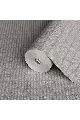Adawall Muse Koleksiyonu- 25102-4 Taş Gri Dokulu Silinebilir Nonwoven Vinil Duvar Kağıdı 1.06x15.6m, 16.5m²