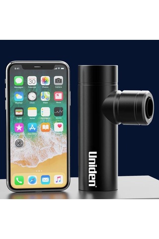 Uniden Mini Masaj Tabancası Çelik Aluminyum Kasa Darbeli Titreşim Siyah