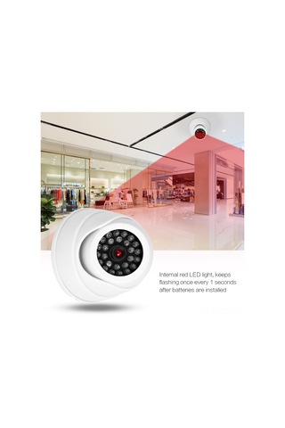 Yuntech01 Sanal Güvenlik Kamerası - Led Işıklı Simülasyon Kamera, Mağazalar İçin Yüksek Gerçekçilik, Hırsızları Caydırır, Pil Dahil Değil