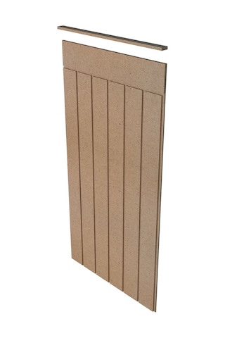 Dekoratif Duvar Paneli 54 X 105 Cm Boyanabilir Ahşap 5 Mm Ham Mdf Duvar Paneli 5 Adet Selsil Silikon