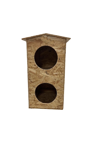 Reyo Kedi Evi Dış Ortam Uygun Ahşap Dublex Osb 66 x 39 x 32 CM CAT10
