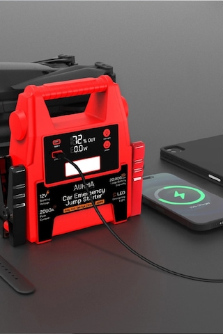 Auhma A8811 20000mah 2000a Peak Araç Akü Takviye Cihazı & Powerbank - 12v Jump Starter