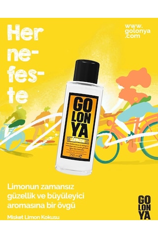 Golonya Misket Limon Kokulu Kolonya Cam Şişe 250 ML