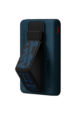 Magsafe Powerbank Skinarma Spunk Wireless Şarj Ve Pd Hızlı Şarj Özellikli 15w 5000mah Mavi