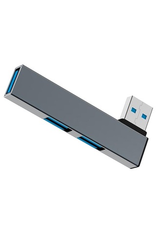Usb 3.0 Hub 3 Portlu Çoklayıcı Alüminyum Gri Renkli