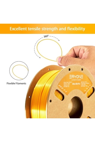 Techbloom Eryone 200g Pla Ultra 3d Yazıcı Filamenti Yüksek Kalite Altın Renk 1 75mm 200g