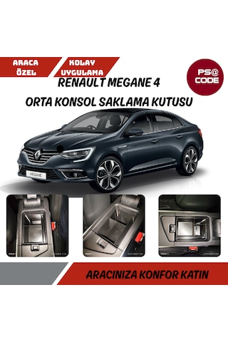 Renault Megane 4 Orta Konsol Saklama Kutusu