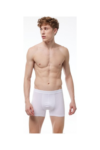 Malabadi Erkek Beyaz 5 Li Paket Milan Modal Boxer M014 Beyaz