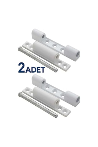 Pvc Pimapen Kapı Menteşesi 95 Mm 2 Adet Vidaları ile Beraber Beyaz