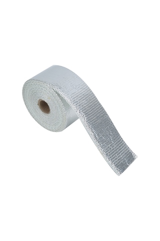 Reedark Gümüş Fiberglas Otomobil Egzos Borusu Isı Yalıtım Kumaşı 5m - 2000 F Isı Dayanımı, Motor Ömrünü Uzatır, Kaput Altı Sıcaklığı %50-70 Azaltır + 5 Bağlama Kayış