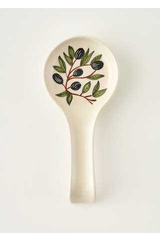 Bella Maison Olive Kirli Kaşıklık Beyaz 11,5x24 Cm Çok Renkli