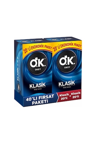 Okey Klasik Prezervatif 40'lı