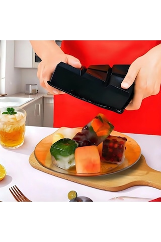 Buffer 6'lı Xl Küp Şeklinde Silikon Kolay Çıkabilen Buz Kalıbı Renkli