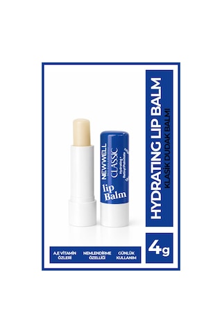 Classic Hydrating Lip Balm Klasik Nemlendirici Dudak Bakım Kremi 4 Gr