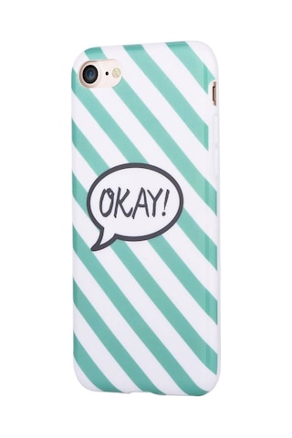 Apple Uyumlu iPhone 7 8 Için Vivid Okay Tpu Silikonkılıf Siyah