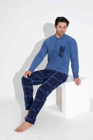 Erkek Polar Pijama Takımı Kışlık Erkek Pijama Takım Erkek Polar Takım 5214m Bej