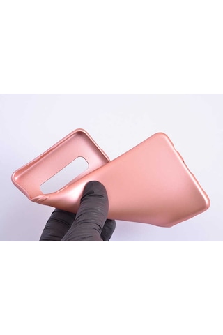 Noktaks - Samsung Galaxy S10 Plus Uyumlu - Kılıf Mat Soft Premier Silikon Kapak - Siyah