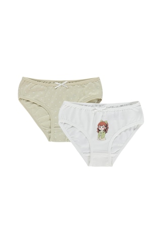 Civil Girls Cute 2-10 Yaş Kız Çocuk 2'li Külot - Standart Çok Renkli