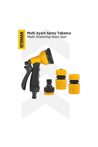 RTRMAX RHG1003 Multi Ayarlı Sprey Tabanca - 7 Fonksiyonlu - 3 Aparatlı
