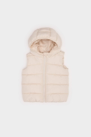 Defacto Kız Bebek Kapüşonlu Yelek A2475a525auer37 Ekru