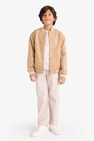 Defacto Erkek Çocuk Kolej Yaka Bomber Mont F6310a826spbg219 Bej-bg219