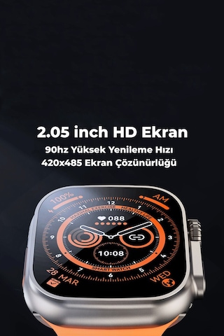 Gs Ultra 8 Watch Akıllı Saat Tüm Telefonlara Uyumlu Kol Saati