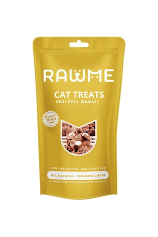 Rawme Dondurularak Kurutulmuş Çiğ Kedi Tavuk Ciğer 40 G