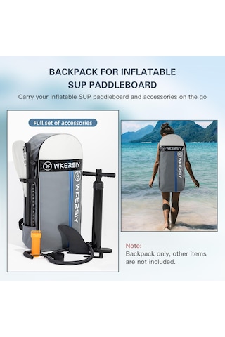 Şişme Sup Stand Up Paddleboard İçin Seyahat Sırt Çantası Taşıma Saklama Çantası Omuz Çantası