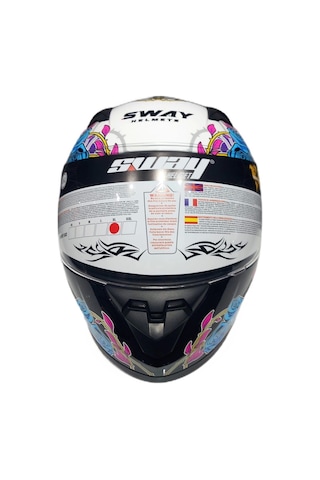 Sway 815K Gloss Girl Full Face Çocuk Kaskı