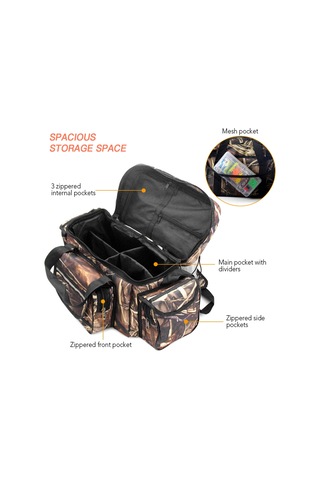 Büyük Kapasiteli Olta Takımı Çanta Su Geçirmez Olta-kamuflaj