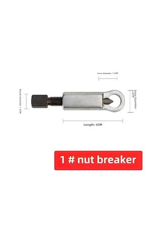 Geeksen Ev Kullanıma Uygun 4'lü Cr-v Çelik Paslı Vida Somun Açıcı, Somun Ayırıcı Ve Kırıcı Araç Seti Somun Ayırıcı 1 Numara