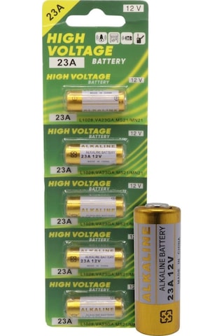 Ayt Powermaster Lr23a 12 Volt Kalın 23a Alarm Kumanda Pili 5'li Paket