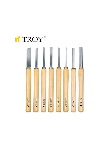 Troy 25008 Ahşap Torna Bıçak Seti 8   Parça
