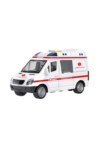 1:16 Sürtmeli Sesli Işıklı Ambulans / Polis Arabası
