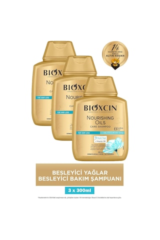 Bioxcin Besleyici Yağlar Şampuan 300 Ml 3 Adet